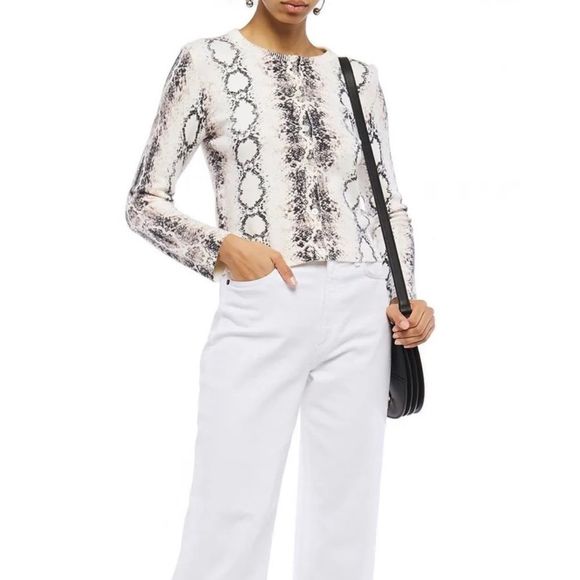 Maje Snake Print NWT Cardigan - Picture 1 of 16